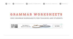 Desktop Screenshot of grammar-worksheets.com